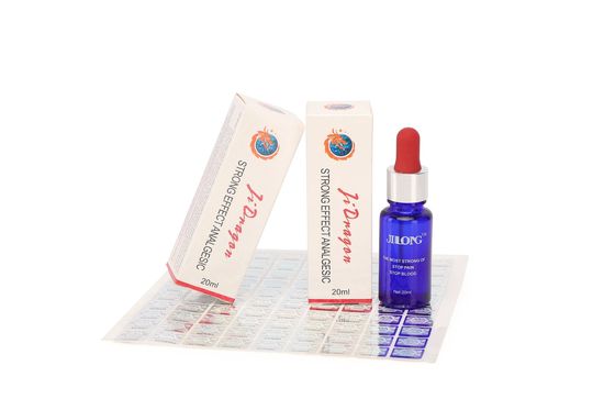 Solución para adormecer tatuajes de acción rápida de Jilong 20 ml/botella para aliviar el dolor para el sangrado y previene alergias