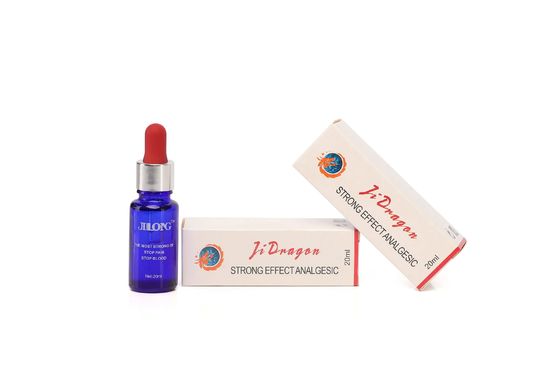 Solución para adormecer tatuajes de acción rápida de Jilong 20 ml/botella para aliviar el dolor para el sangrado y previene alergias