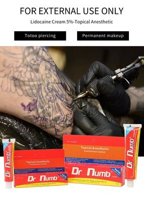 Dr Numb Topical Tattoo Numb Cream Lido-caine Skin Cream for Waxing Miro Blading Miro Needling