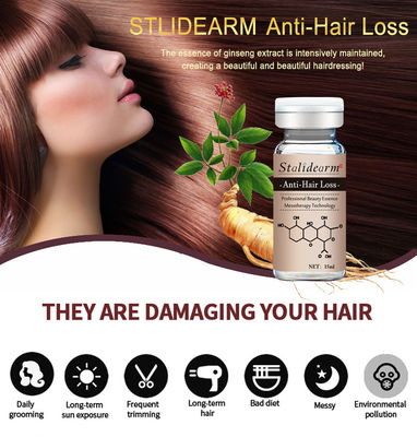 suero natural Microneedling del crecimiento del pelo de pelo 10ml de la pérdida del suero del ingrediente anti de la planta