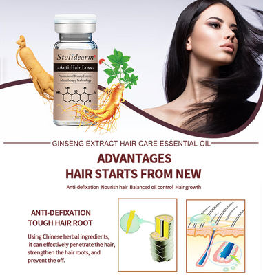 suero natural Microneedling del crecimiento del pelo de pelo 10ml de la pérdida del suero del ingrediente anti de la planta