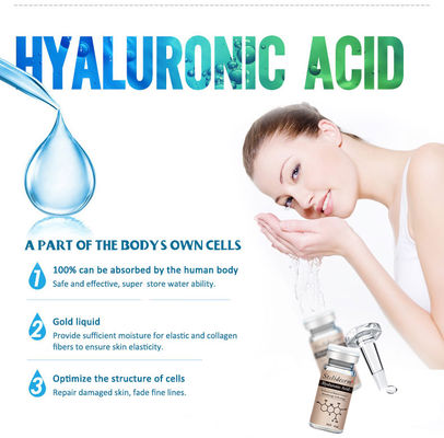 Suero de iluminación facial natural ácido hialurónico de Microneedling del suero meso