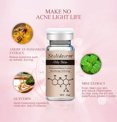 Microneedle Serum Mesoterapia Ance Tratamiento Anti Acné Etiqueta personalizada Pluma Dermal Esencia de la cara para la piel grasa