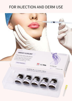 Los puntos rojos de Mesotherapy de la juventud de la inyección de lujo del suero pelan el tratamiento de la inyección del acné