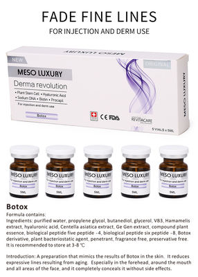 Mesoterapia Botox Inyección de suero de exosoma Refuerzo de la piel antiarrugas