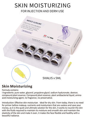 Suero ácido hialurónico transparente hidratante del suero 5ml de la piel de Mesotherapy para la cara