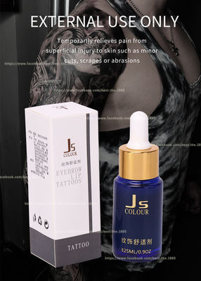 Líquido entumecido del maquillaje permanente del gel de la alergia anti de la solución del tatuaje transparente de JS que entumece que entumece