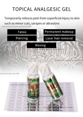 Gel inmediato anestésico 10g del alivio del dolor del tatuaje del gel de Microneedling que entumece TAG#45
