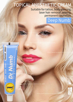 Crema anestésica para maquillaje permanente Dr. Numb Labios Cejas Delineador de ojos Crema anestésica para tatuajes