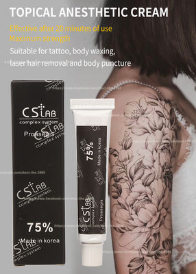 Crema anestésica para tatuajes con microagujas