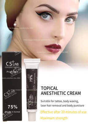 Crema anestésica para tatuajes con microagujas