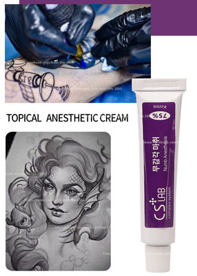 El dolor anestésico entumecido de la parada de la crema 10g del tatuaje de la ceja bate la crema permanente de Licocaine del maquillaje de CSLab el 75%