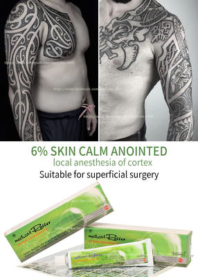 Crema anti alérgica anti anestésica entumecida de la lidocaína del tatuaje de la ceja del labio de la inflamación de la crema 10g del tatuaje