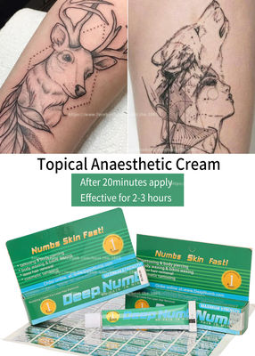 El dolor poner crema de la parada 10g del tatuaje anestésico entumecido profundo de la lidocaína de TKTX aplica 20 minutos efectúa la duración por 3 horas