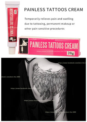 Alivio anestésico poner crema sin dolor del dolor del tubo de la crema 10g 20g 30g del tatuaje que entumece
