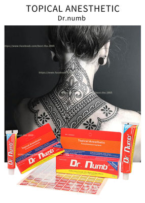 Crema anestésica entumecida no aceitosa de la lidocaína del Dr. Numb 30g de la crema para el retiro del pelo del laser del tatuaje de la ceja del labio