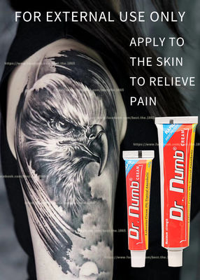 Crema anestésica entumecida no aceitosa de la lidocaína del Dr. Numb 30g de la crema para el retiro del pelo del laser del tatuaje de la ceja del labio