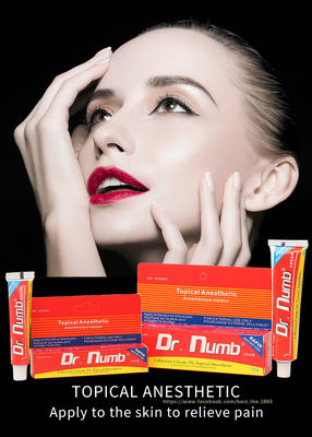 Crema anestésica entumecida no aceitosa de la lidocaína del Dr. Numb 30g de la crema para el retiro del pelo del laser del tatuaje de la ceja del labio