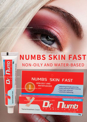 la crema 30g/el Dr. anestésicos entumecidos Numb Tattoo Numbing bate el efecto duradero por 3 horas