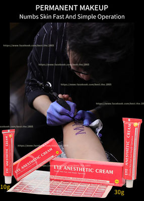 Crema que entumece anestésica 10g 30g del ojo altamente eficaz que perfora color blanco rosado de la crema entumecida