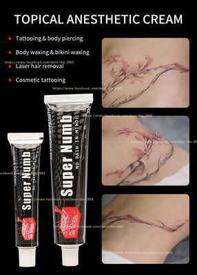 La crema blanca rosada poner crema de 10g 30g del tatuaje del dolor entumecido estupendo de la parada solicita 20mins eficaz por 3 horas de precio al por mayor