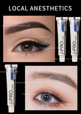 Crema anestésica del favorable del tatuaje de J de Licocaine dolor poner crema entumecido de la parada 10g para encerar maquillaje permanente del tatuaje