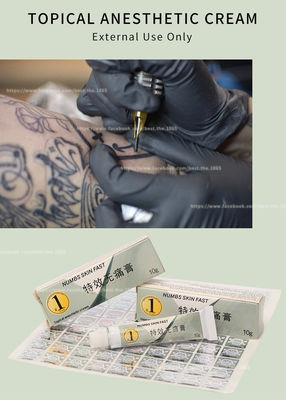Entumece el uso externo eficaz solamente TKTX 10g del Dr. Numb 10g de la piel del maquillaje del dolor poner crema sin dolor permanente rápido de la parada