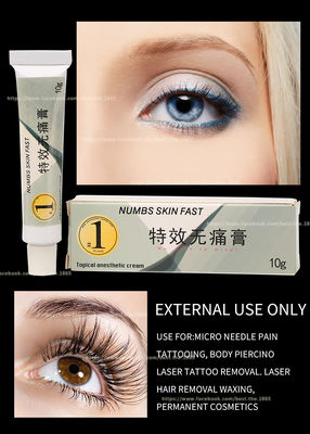 Entumece el uso externo eficaz solamente TKTX 10g del Dr. Numb 10g de la piel del maquillaje del dolor poner crema sin dolor permanente rápido de la parada