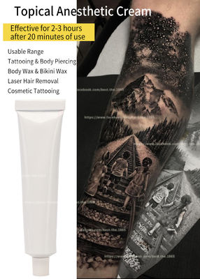 Encerar la crema tópica del tubo 30G del tatuaje de la lidocaína blanca anestésica entumecida blanca sin dolor 30g de la crema