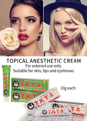 Crema que entumece amarilla original 10g Microneedling de TKTX para el retiro del pelo del laser