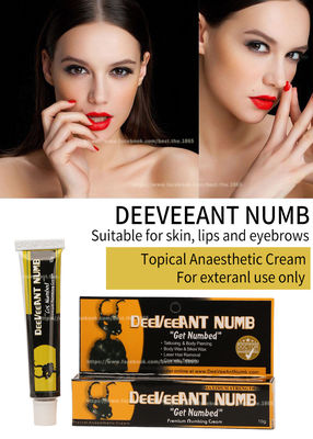 Crema que entumece alérgica anti 10g Hong-Kong de la lidocaína anestésica de la crema que entumece 10g Deeveeant