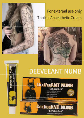 Crema que entumece alérgica anti 10g Hong-Kong de la lidocaína anestésica de la crema que entumece 10g Deeveeant