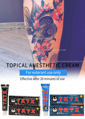 crema de detención poner crema blanca de la lidocaína del anestésico del labio de la ceja del dolor de 10g que entumece TKTX