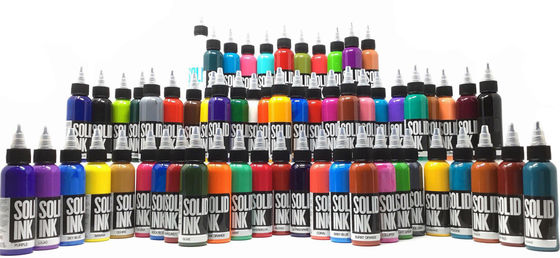 Tinta aprobada por la FDA sólida del tatuaje de la tinta 60ML 120ML del tatuaje de la tinta de Burdeos