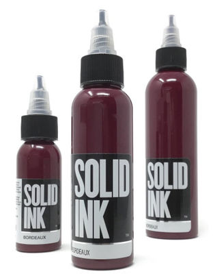 Tinta 60ML 120ML del tatuaje de la tinta sólida de Burdeos aprobada por la FDA