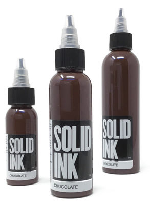 Chocolate permanente de mirada natural 30ML del vegano de la tinta del tatuaje de la tinta sólida del pigmento del maquillaje