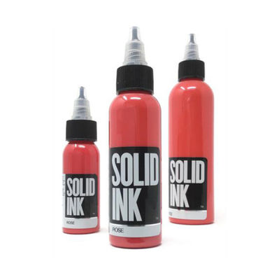 Estupendo concentró toda la tinta sólida natural del tatuaje de Rose Black 120ml de la tinta del tatuaje