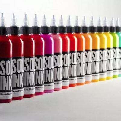 Los colores no peligrosos tatúan el pigmento 30ML sólido 60ML de la tinta con glicerina