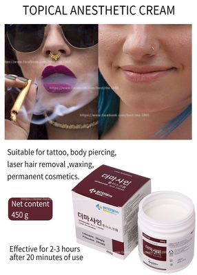 la crema tópica de la lidocaína 450G/la crema que entumece para la cara Microneedling tatúa maquillaje permanente