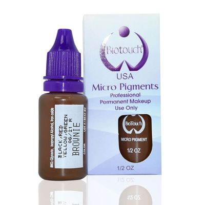 Pigmento puro de Biotouch del tatuaje/pigmento el 1/2 onza de Brown oscuro Microblading