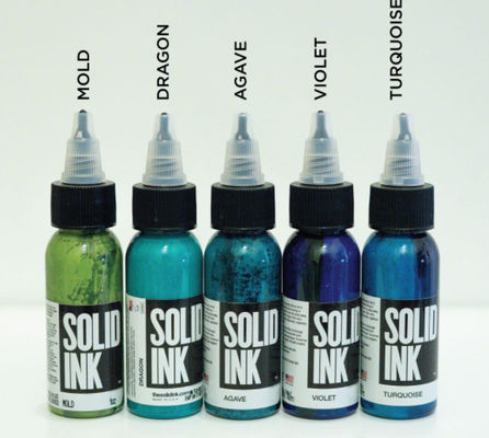 Los colores no peligrosos tatúan el pigmento 30ML sólido 60ML de la tinta con glicerina