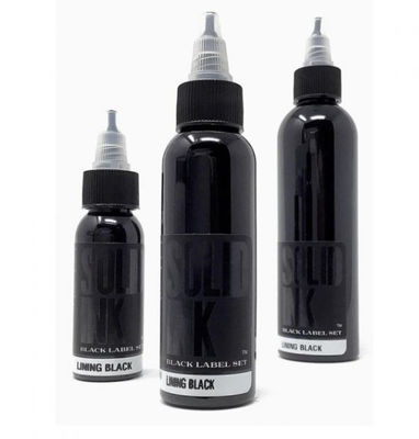 Alineación del pigmento puro temporal 120ML 260ML de la tinta del tatuaje de la tinta sólida del cuerpo negro
