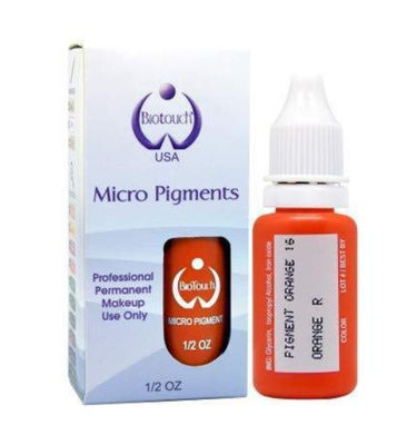 Ceja permanente de las fuentes de Microblading del maquillaje del color anaranjado del pigmento de Biotouch MicrGel polishgment que sombrea MicrGel polishgmentation
