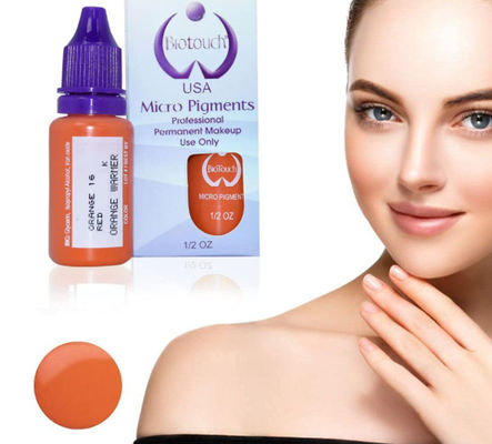 Ceja permanente de las fuentes de Microblading del maquillaje del color anaranjado del pigmento de Biotouch MicrGel polishgment que sombrea MicrGel polishgmentation