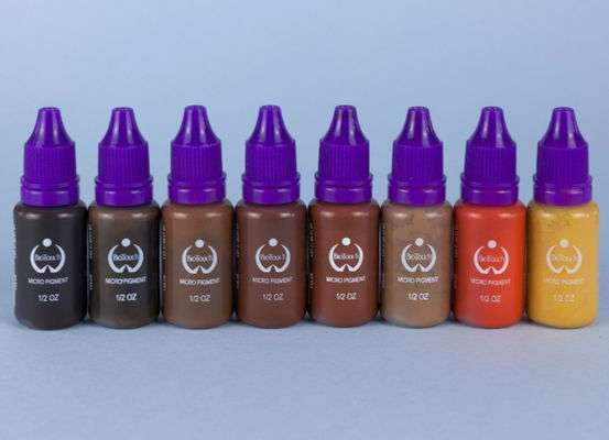Ceja permanente de las fuentes de Microblading del maquillaje del pigmento de Biotouch de Brown oscuro del color micro del pigmento que sombrea MicrGel polishgmentation