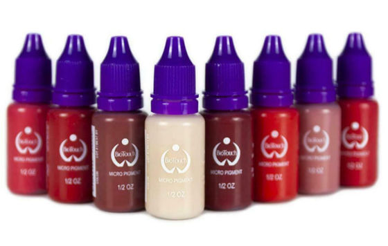 Ceja permanente de las fuentes de Microblading del maquillaje del pigmento de Biotouch del color rojo micro del pigmento que sombrea MicrGel polishgmentation