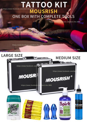 Talla media completa de las herramientas de Kit Mousrish One Box With del tatuaje y caja de gran tamaño del tatuaje