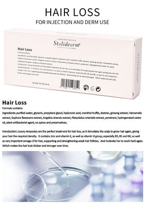 Solución de mesoterapia contra la pérdida de cabello Inyección de exosomas Francia Stalidearm Suero inyectable Crecimiento del cabello Recrecimiento