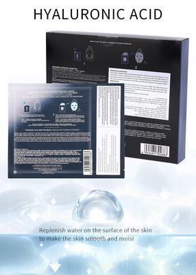 Piel apretada ácida hialurónica facial hidratante material pura de la máscara 7pcs