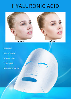 Piel apretada ácida hialurónica facial hidratante material pura de la máscara 7pcs